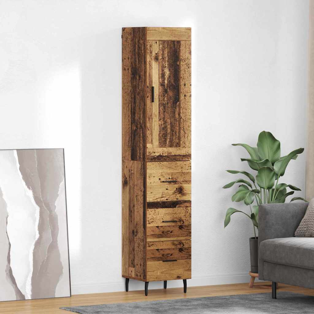 Haut Armoire Bois Ancien 34,5 x 34 x 180 cm Bois d'ingénierie - XIOS
