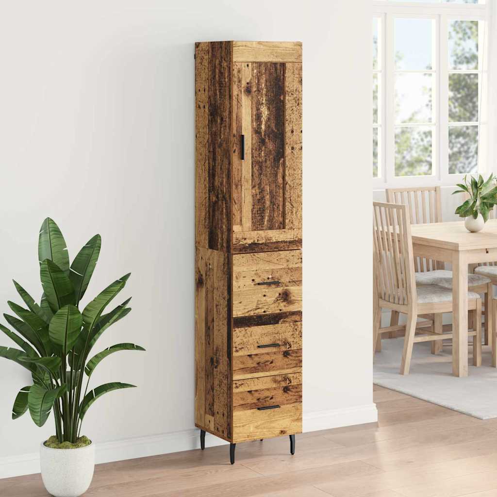 Haut Armoire Bois Ancien 34,5 x 34 x 180 cm Bois d'ingénierie - XIOS