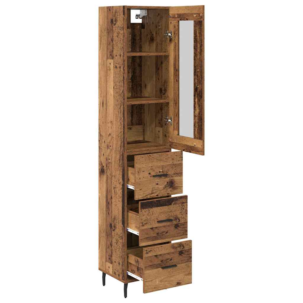 Haut Armoire Bois Ancien 34,5 x 34 x 180 cm Bois d'ingénierie - XIOS