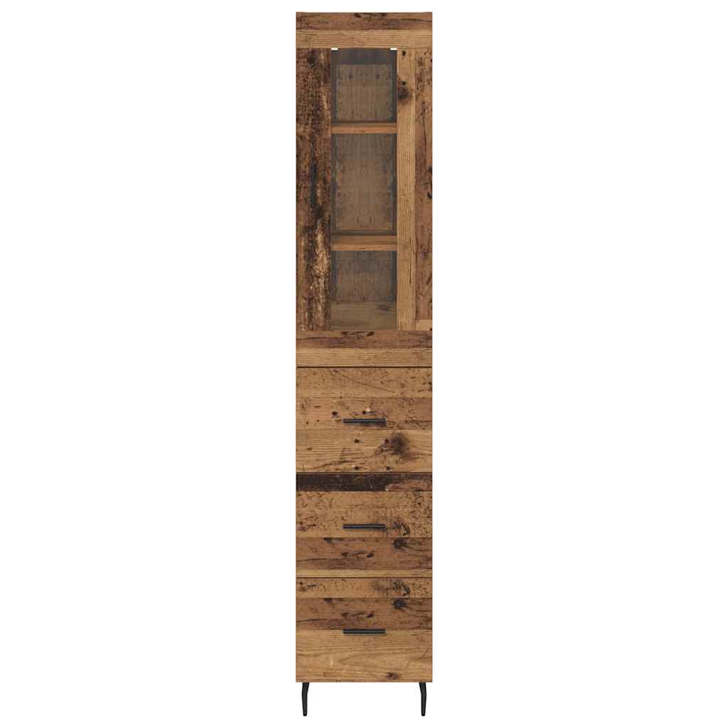 Haut Armoire Bois Ancien 34,5 x 34 x 180 cm Bois d'ingénierie - XIOS