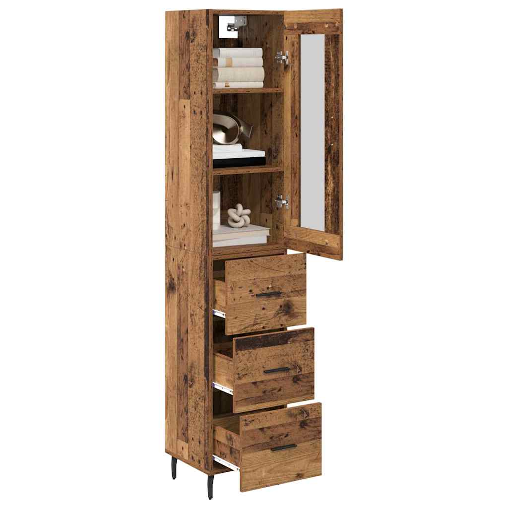 Haut Armoire Bois Ancien 34,5 x 34 x 180 cm Bois d'ingénierie - XIOS