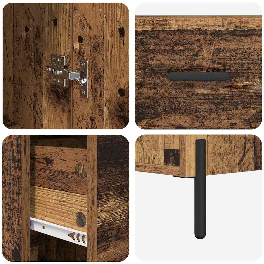 Haut Armoire Bois Ancien 34,5 x 34 x 180 cm Bois d'ingénierie - XIOS