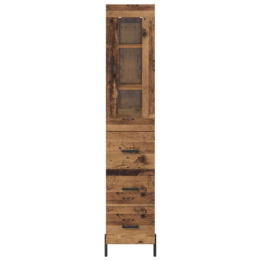 Haut Armoire Bois Ancien 34,5 x 34 x 180 cm Bois d'ingénierie - XIOS
