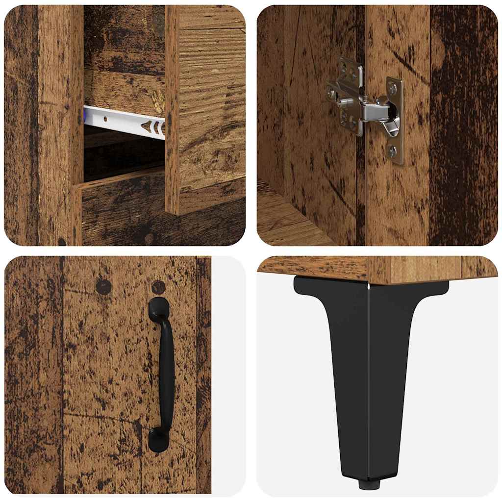 Haut Armoire Bois Ancien 69,5 x 34 x 180 cm Bois d'ingénierie - XIOS