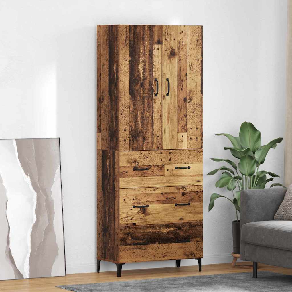 Haut Armoire Bois Ancien 69,5 x 34 x 180 cm Bois d'ingénierie - XIOS