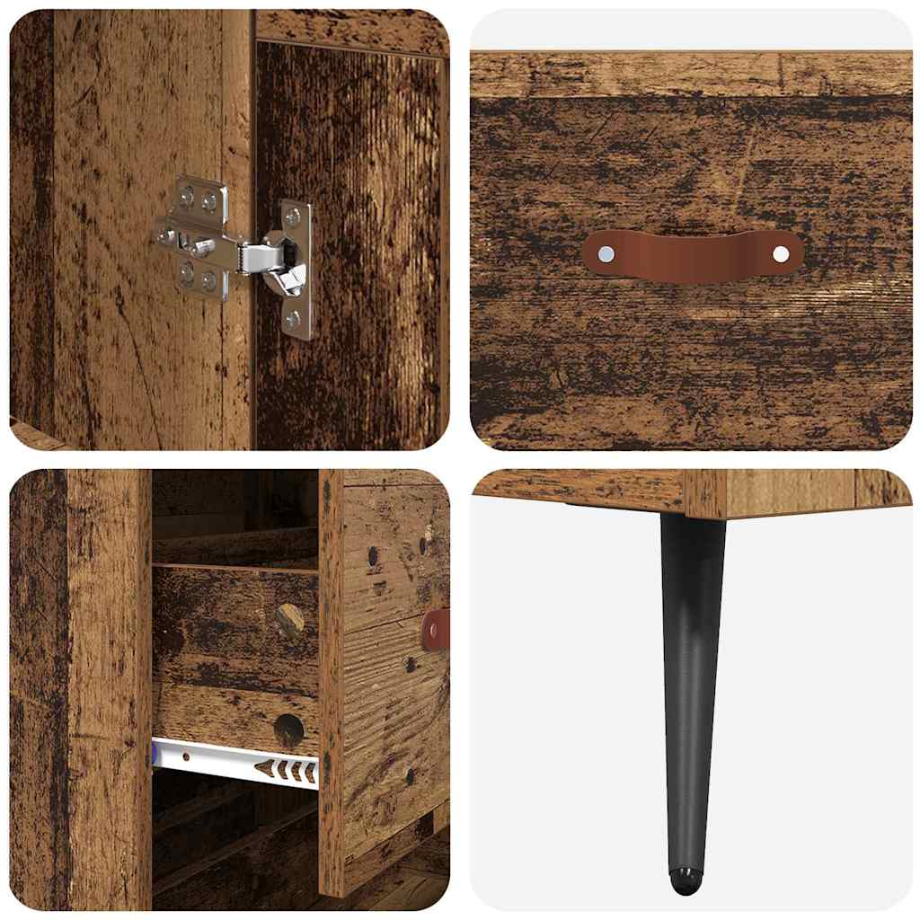 Haut Armoire Bois Ancien 69,5 x 34 x 180 cm Bois d'ingénierie - XIOS