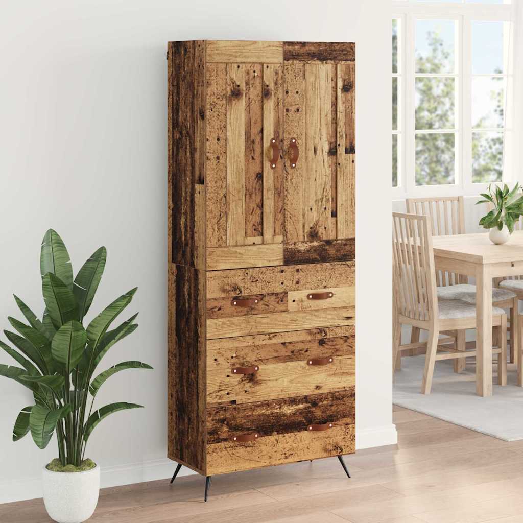 Haut Armoire Bois Ancien 69,5 x 34 x 180 cm Bois d'ingénierie - XIOS