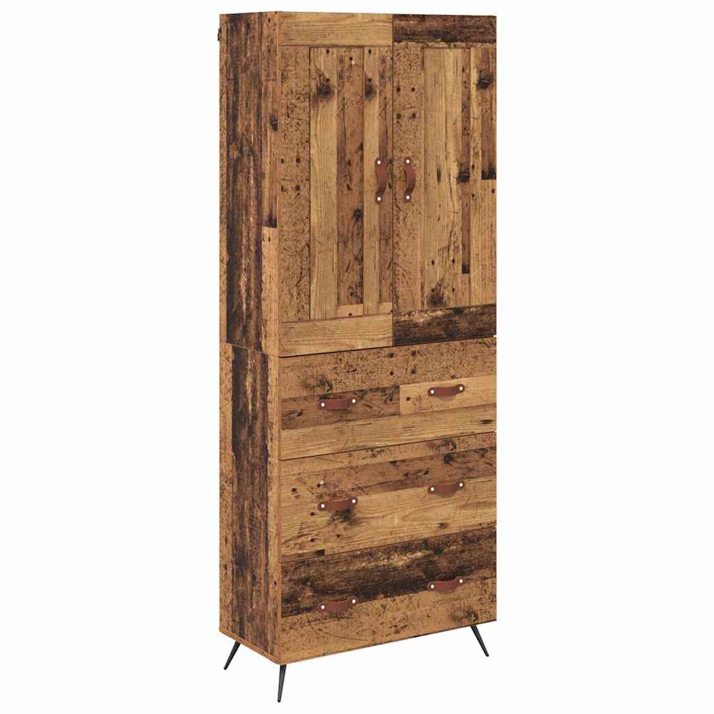 Haut Armoire Bois Ancien 69,5 x 34 x 180 cm Bois d'ingénierie - XIOS