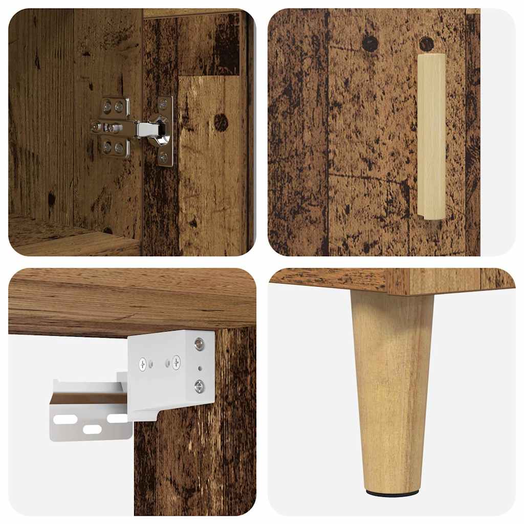 Haut Armoire Bois Ancien 69,5 x 32,5 x 180 cm Bois d'ingénierie - XIOS