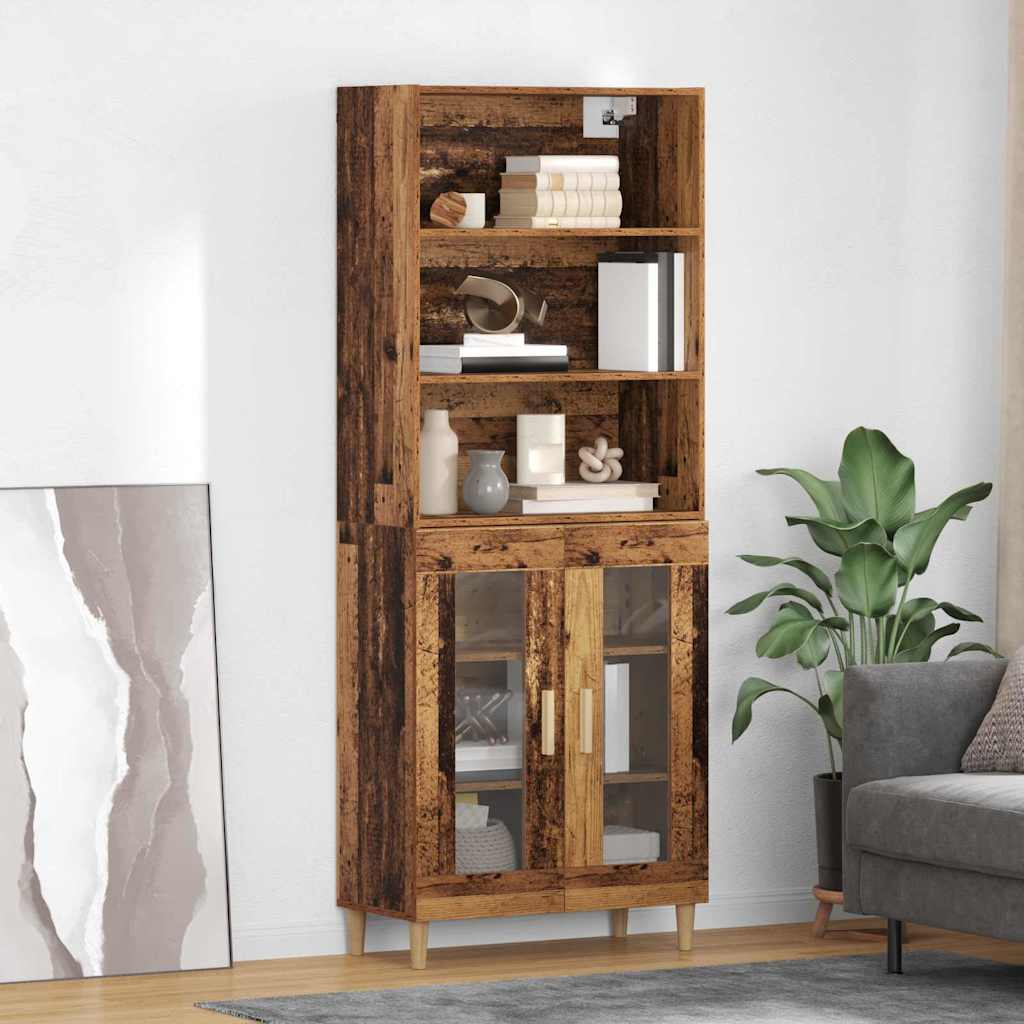 Haut Armoire Bois Ancien 69,5 x 32,5 x 180 cm Bois d'ingénierie - XIOS