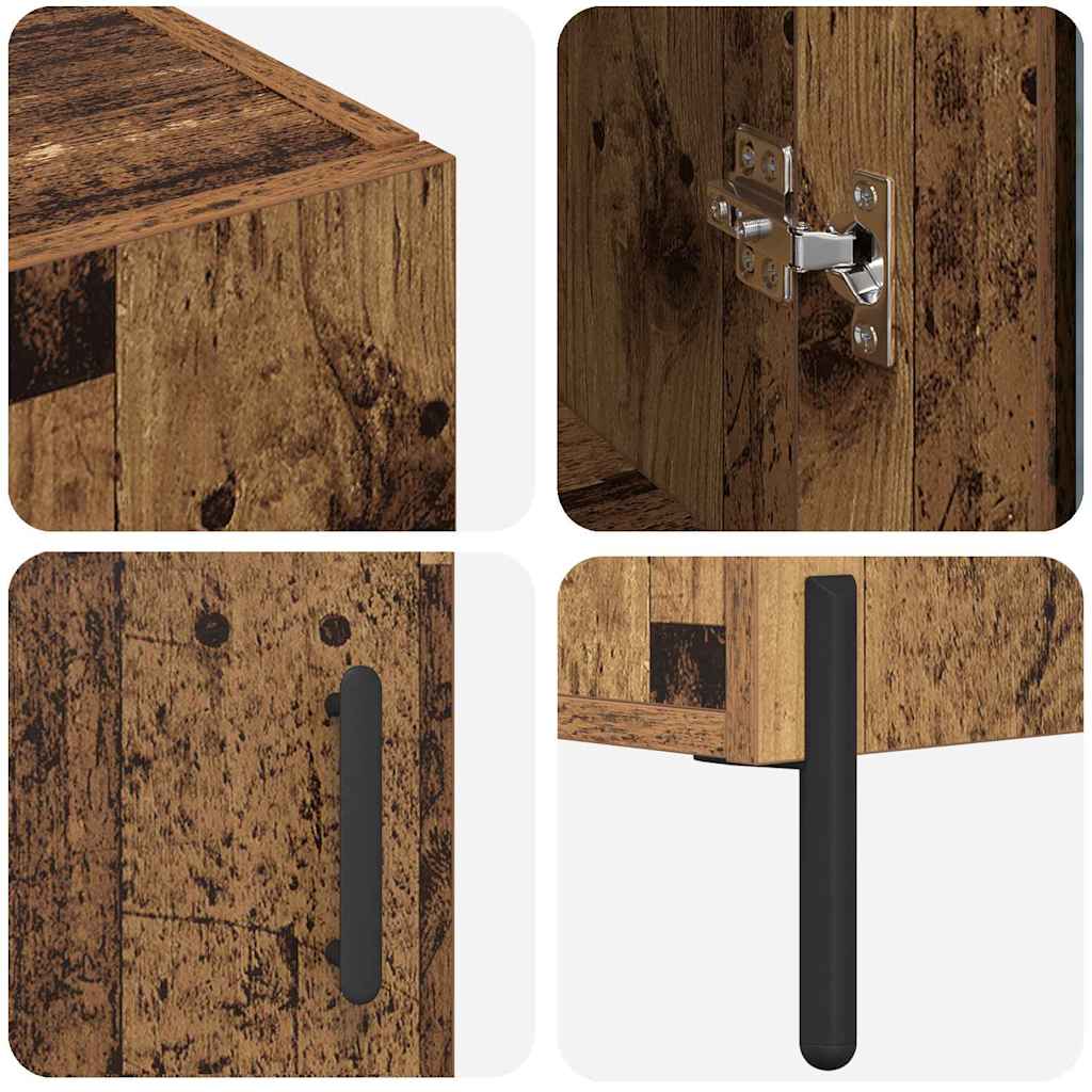 Haut Armoire Bois Ancien 69,5 x 34 x 180 cm Bois d'ingénierie - XIOS