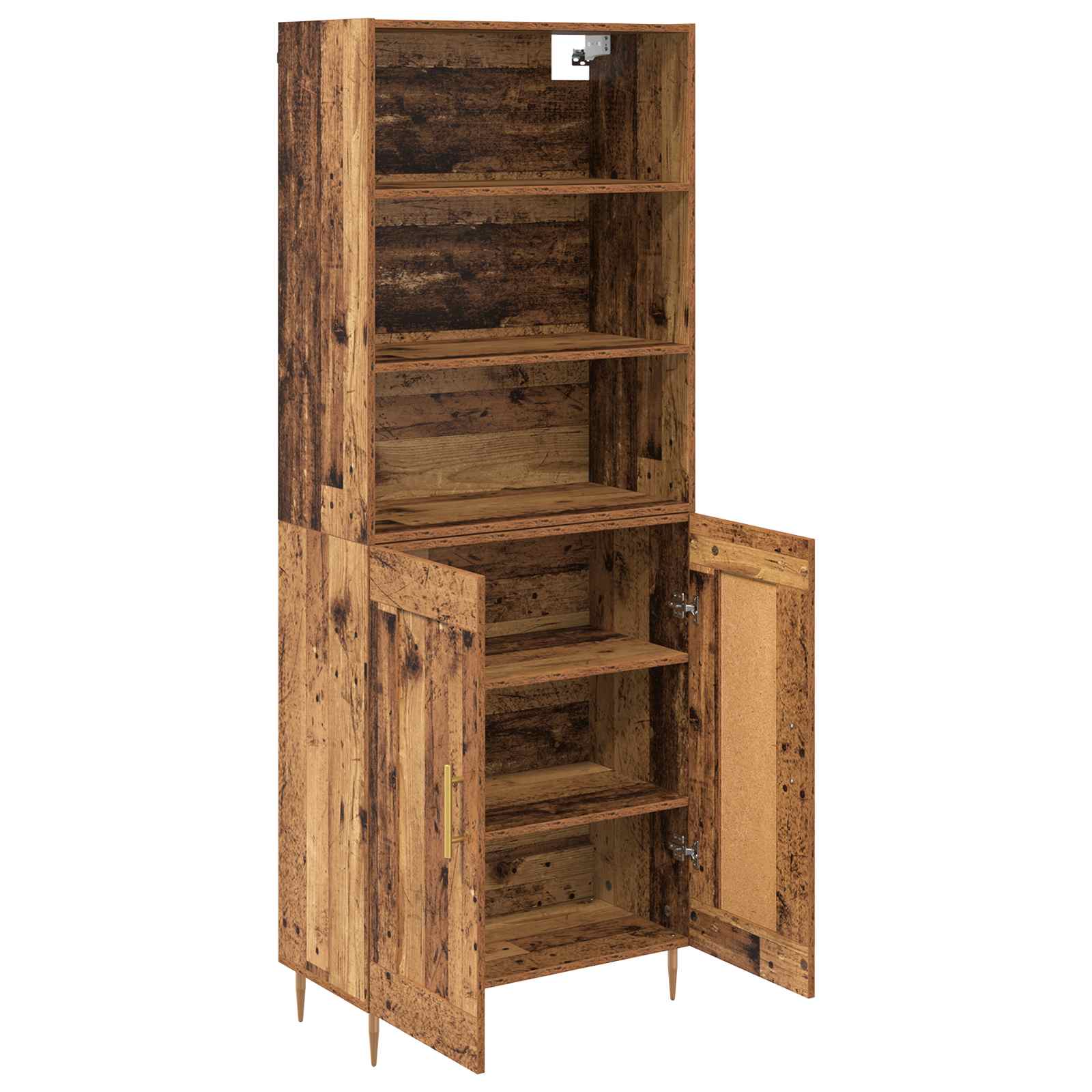 Haut Armoire Bois ancien 69,5 x 34 x 180 cm Bois d'ingénierie - XIOS
