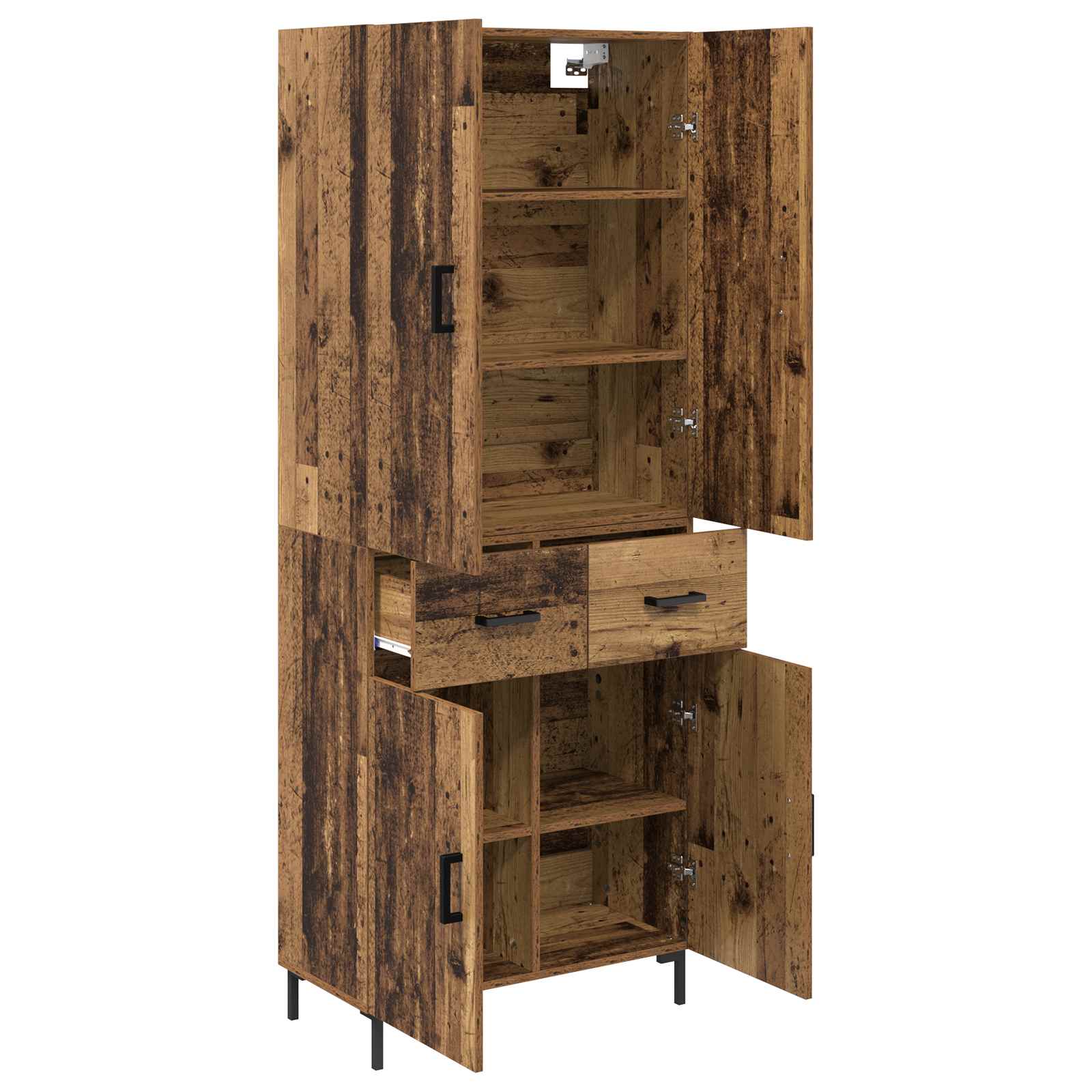Haut Armoire Bois Ancien 69,5 x 34 x 180 cm Bois d'ingénierie - XIOS