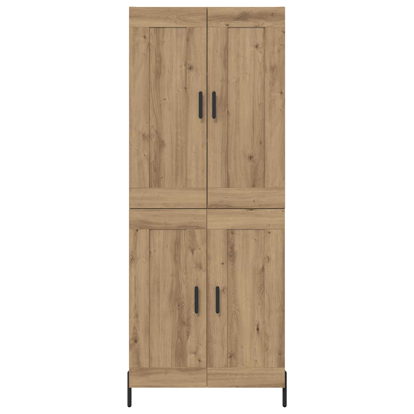 Haut Armoire 2 pcs Chêne artisanal Bois d'ingénierie - XIOS