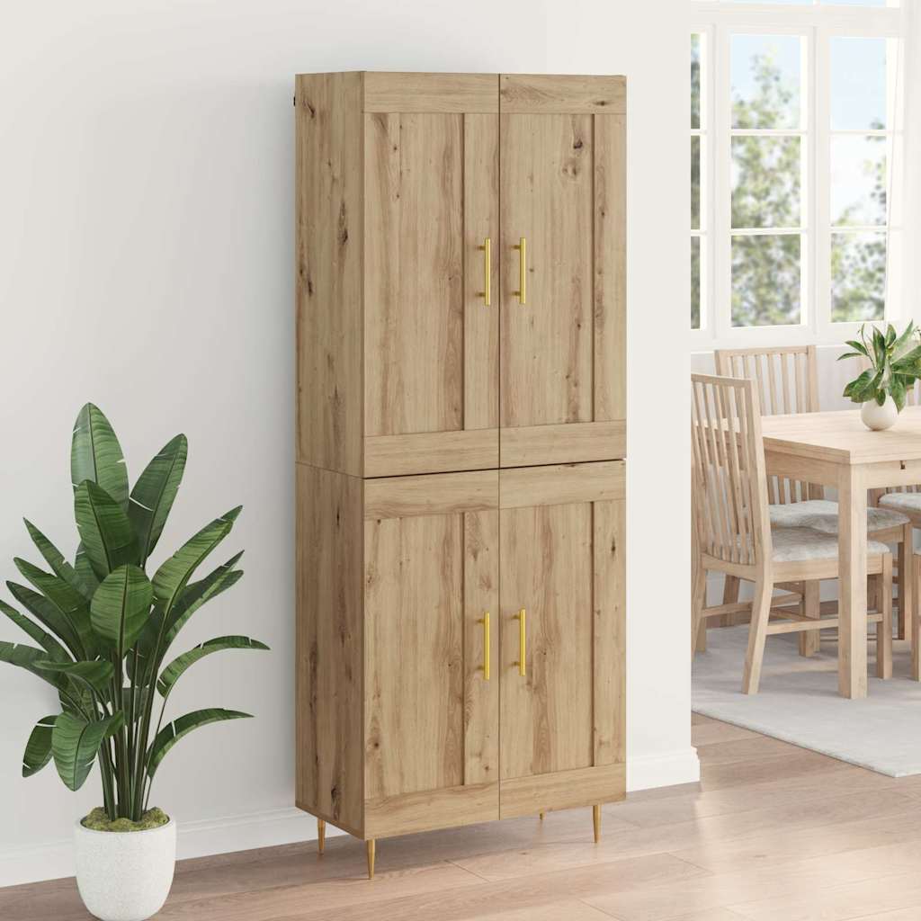 Haut Armoire Chêne artisanal 69,5 x 34 x 180 cm - XIOS