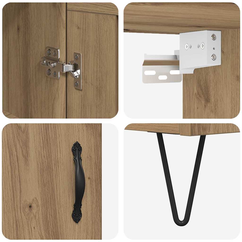 Haut Armoire Chêne artisanal 69,5 x 34 x 180 cm - XIOS