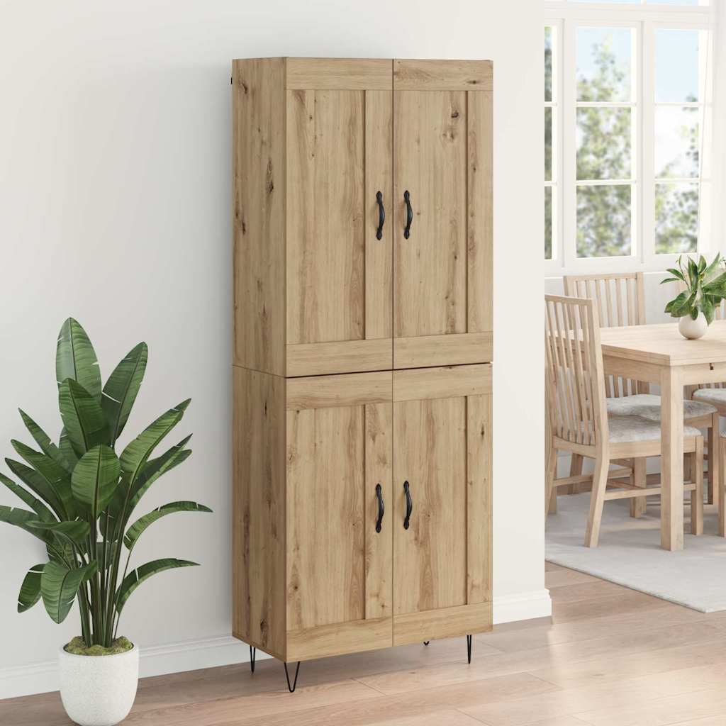 Haut Armoire Chêne artisanal 69,5 x 34 x 180 cm - XIOS
