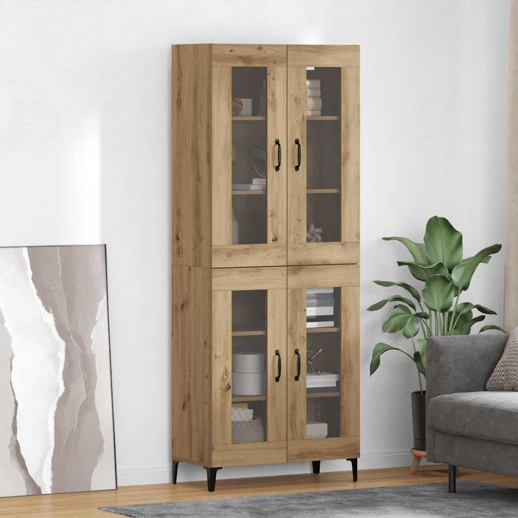 Haut Armoire Montage mural Chêne artisanal 69,5 x 34 x 180 cm - XIOS
