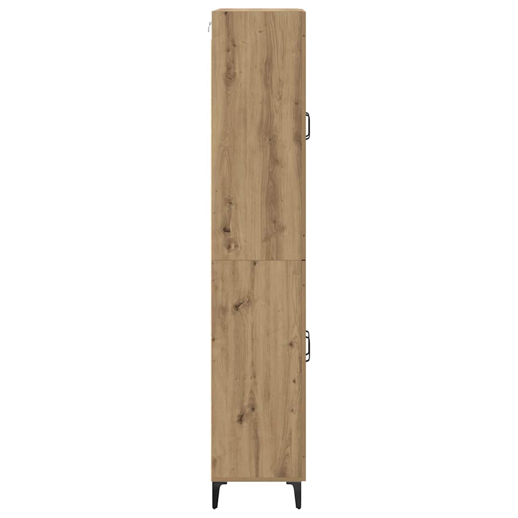 Haut Armoire Montage mural Chêne artisanal 69,5 x 34 x 180 cm - XIOS