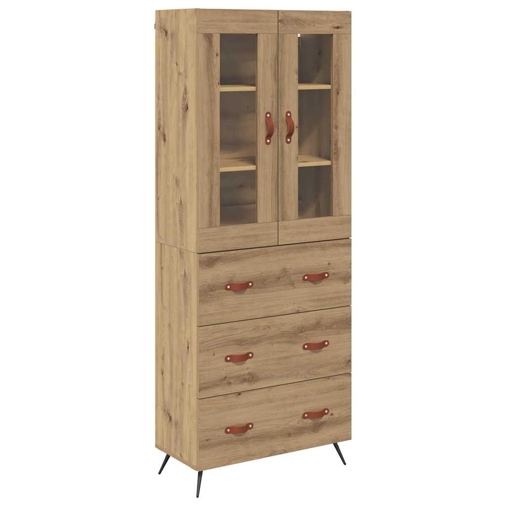 Buffet avec étagère 2 pcs Chêne artisanal Bois d'ingénierie - XIOS