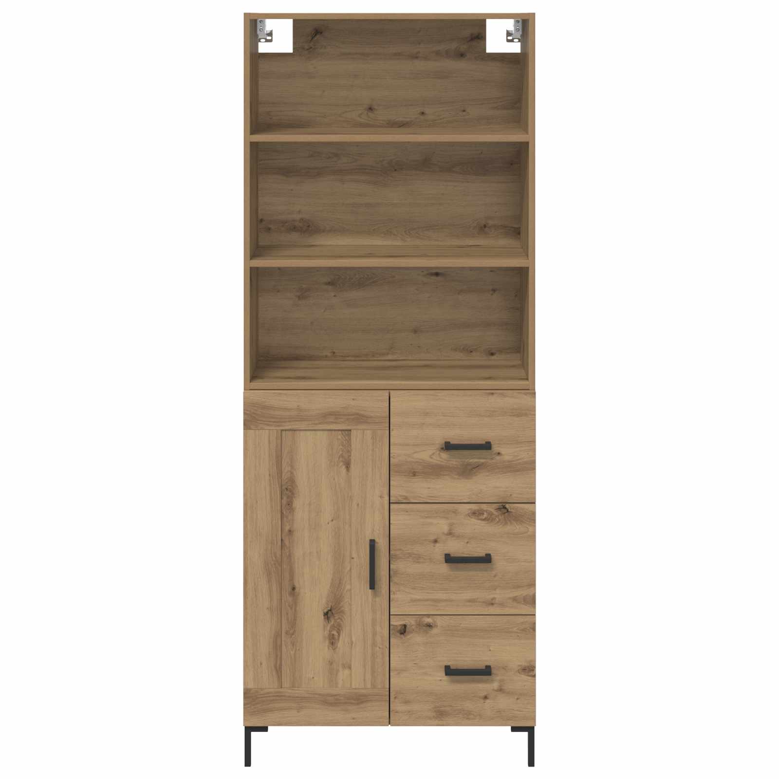 Haut Armoire avec tiroir Chêne artisanal 69,5 x 34 x 180 cm - XIOS