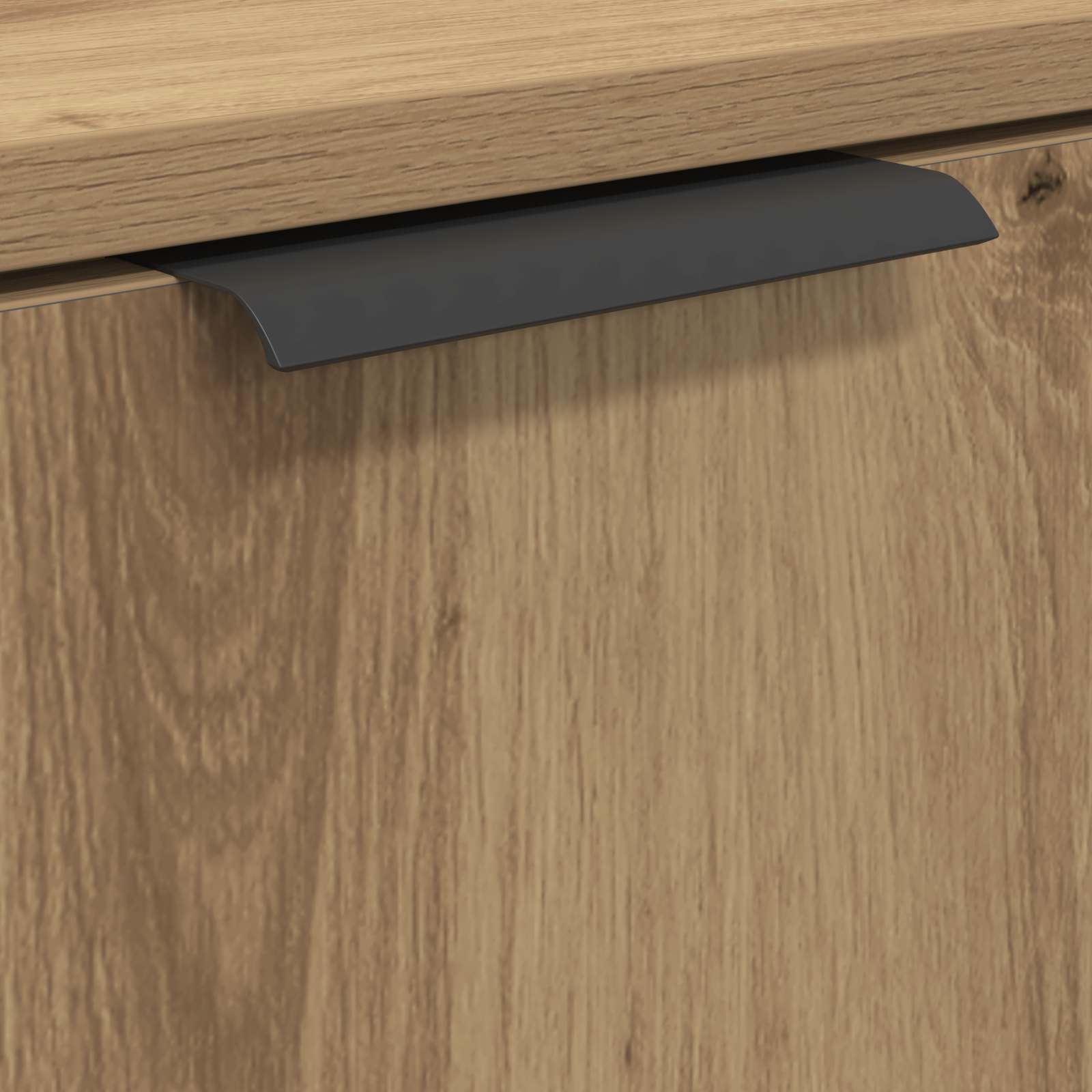 Ensemble de mobilier de salle de bain 3 pc Chêne artisanal