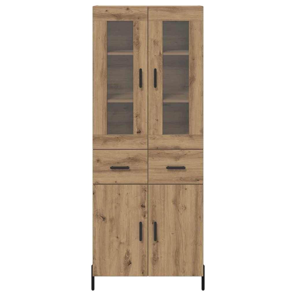 Haut Armoire Montage mural Chêne artisanal 69,5 x 34 x 180 cm - XIOS