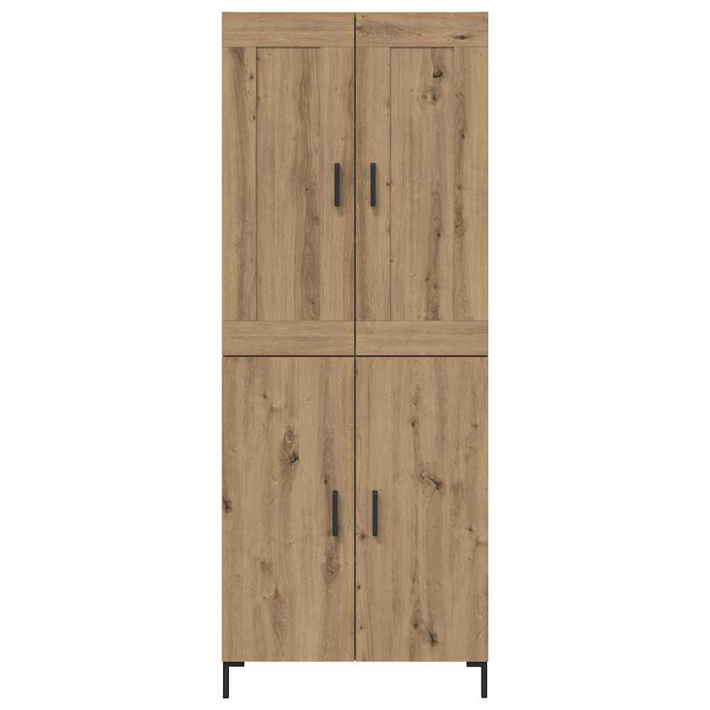 Haut Armoire 2 pcs Chêne artisanal Bois d'ingénierie - XIOS