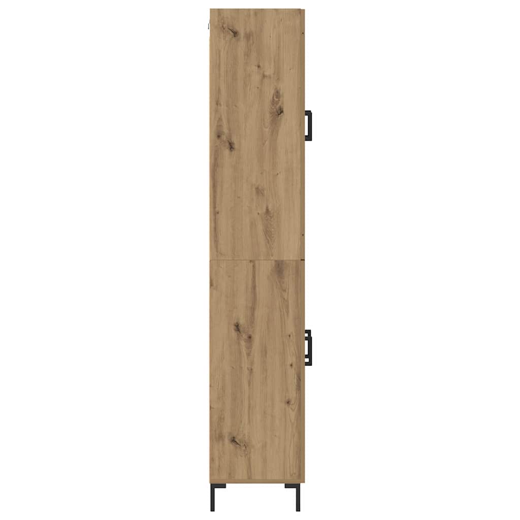 Haut Armoire 2 pcs Chêne artisanal Bois d'ingénierie - XIOS