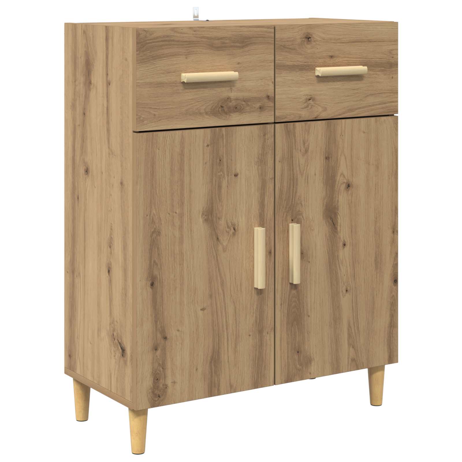 Haut Armoire avec tiroir Chêne artisanal 69,5 x 34 x 180 cm - XIOS