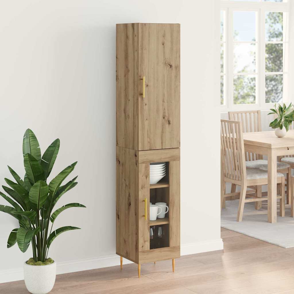 Haut Armoire Chêne artisanal 34,5 x 34 x 180 cm - XIOS