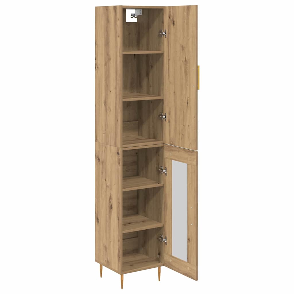 Haut Armoire Chêne artisanal 34,5 x 34 x 180 cm - XIOS
