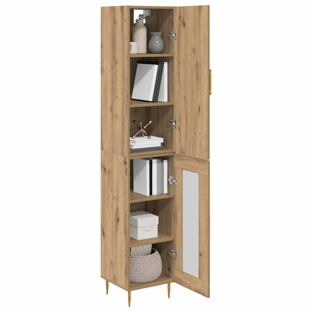Haut Armoire Chêne artisanal 34,5 x 34 x 180 cm - XIOS