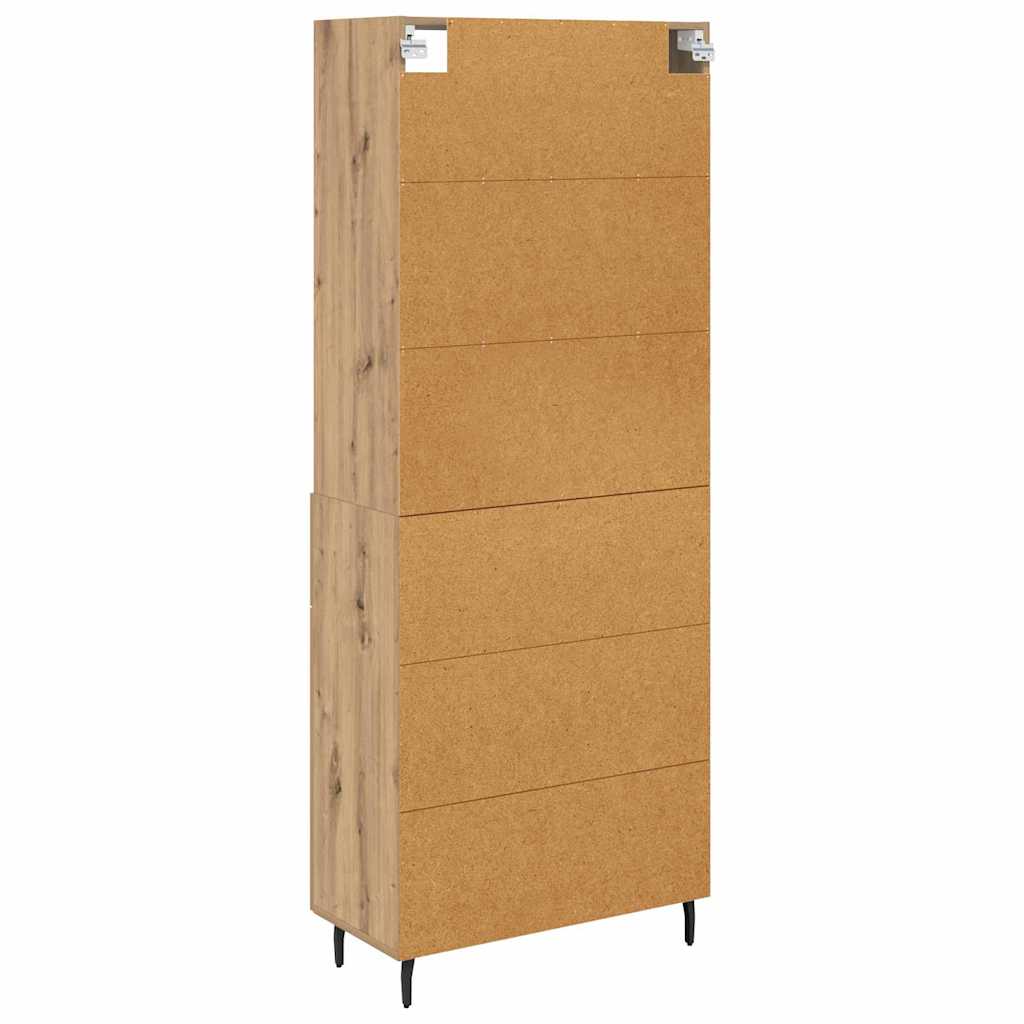 Haut Armoire avec tiroir Chêne artisanal 69,5 x 34 x 180 cm - XIOS