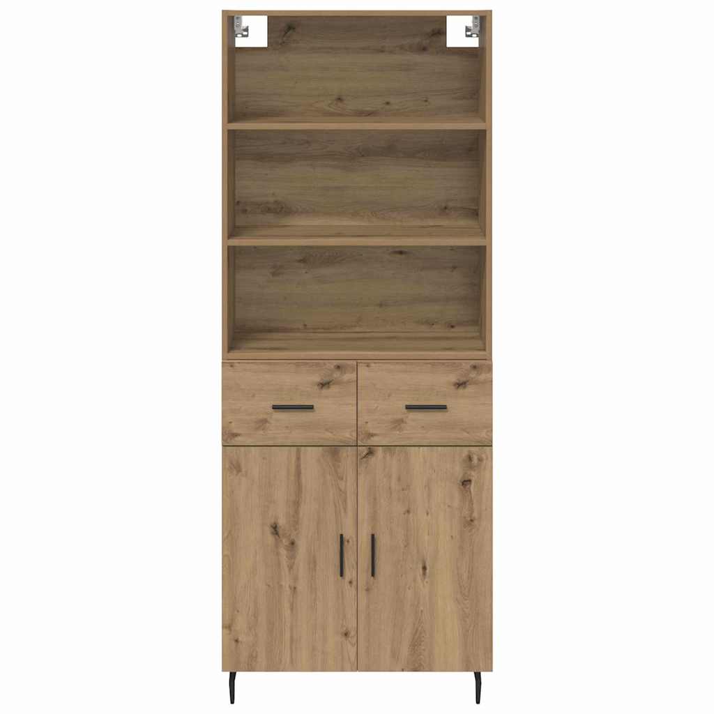 Haut Armoire avec tiroir Chêne artisanal 69,5 x 34 x 180 cm - XIOS