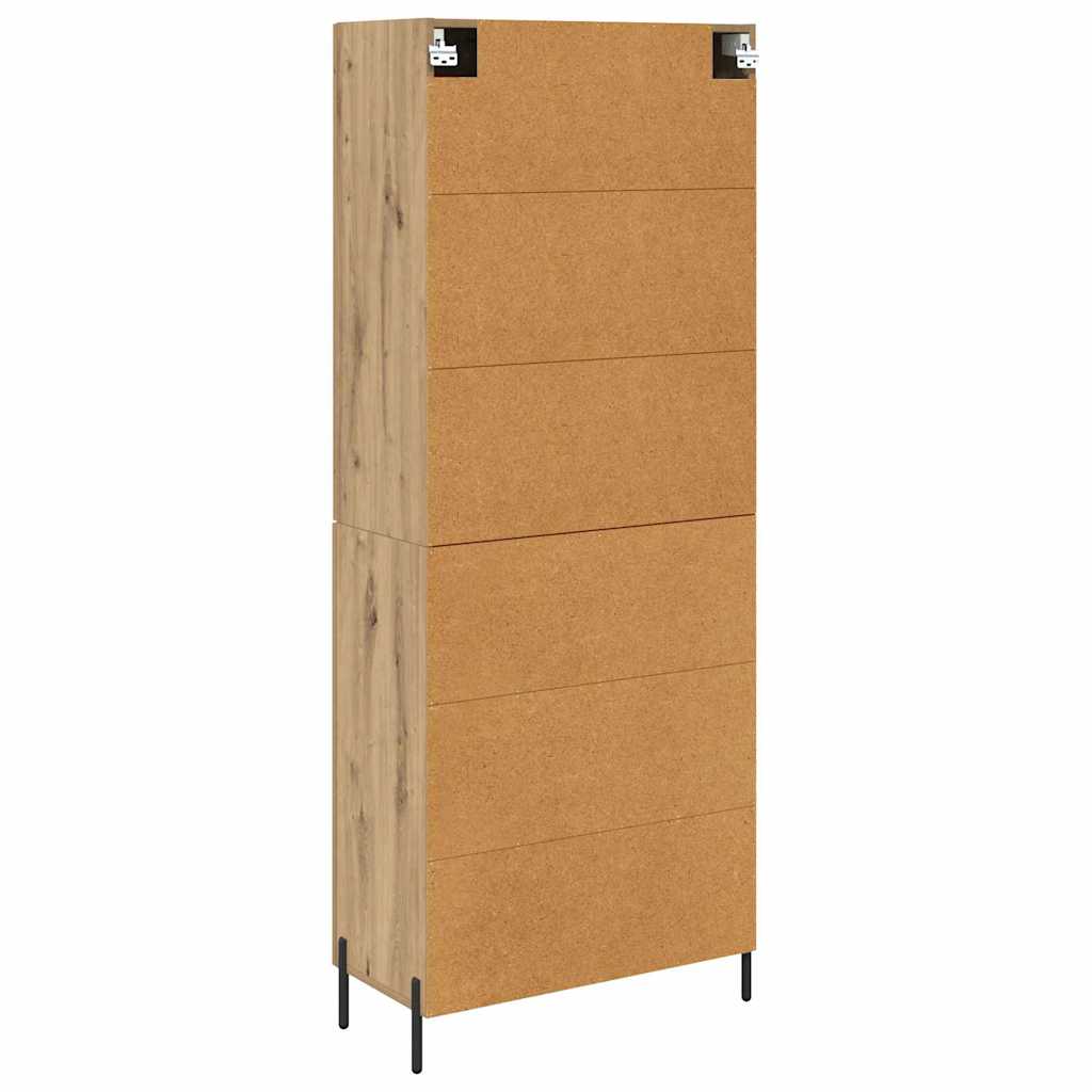 Haut Armoire 2 pcs Chêne artisanal Bois d'ingénierie - XIOS