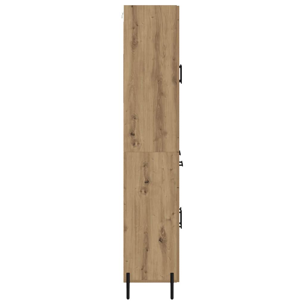 Haut Armoire 2 pcs Chêne artisanal Bois d'ingénierie - XIOS