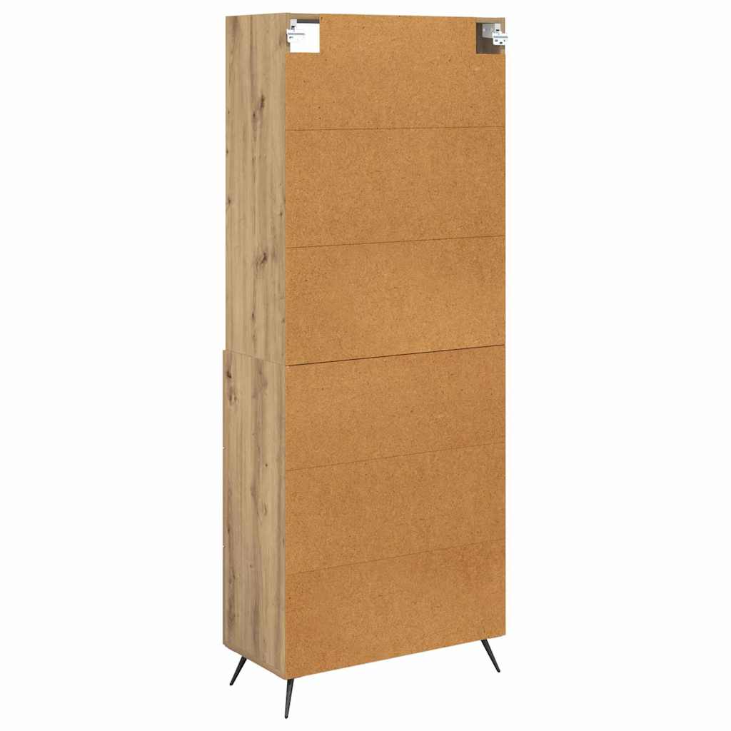 Haut Armoire avec tiroir Chêne artisanal 69,5 x 34 x 180 cm - XIOS