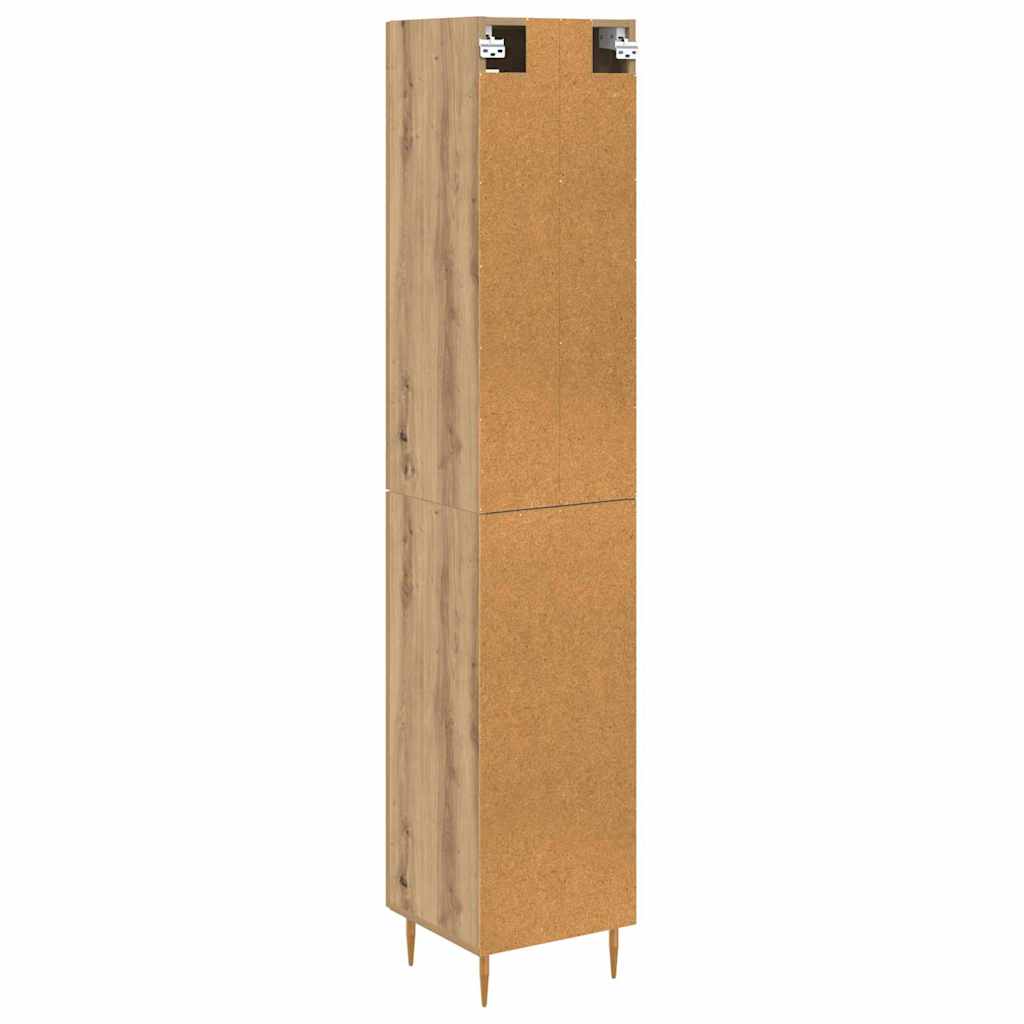 Haut Armoire 2 pcs Chêne artisanal Verre - XIOS