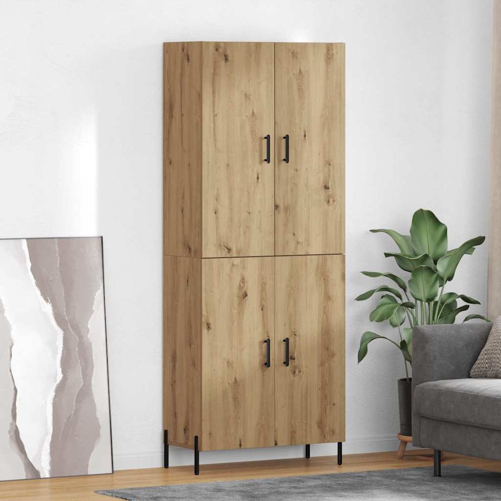 Haut Armoire Montage mural Chêne artisanal 69,5 x 34 x 180 cm - XIOS