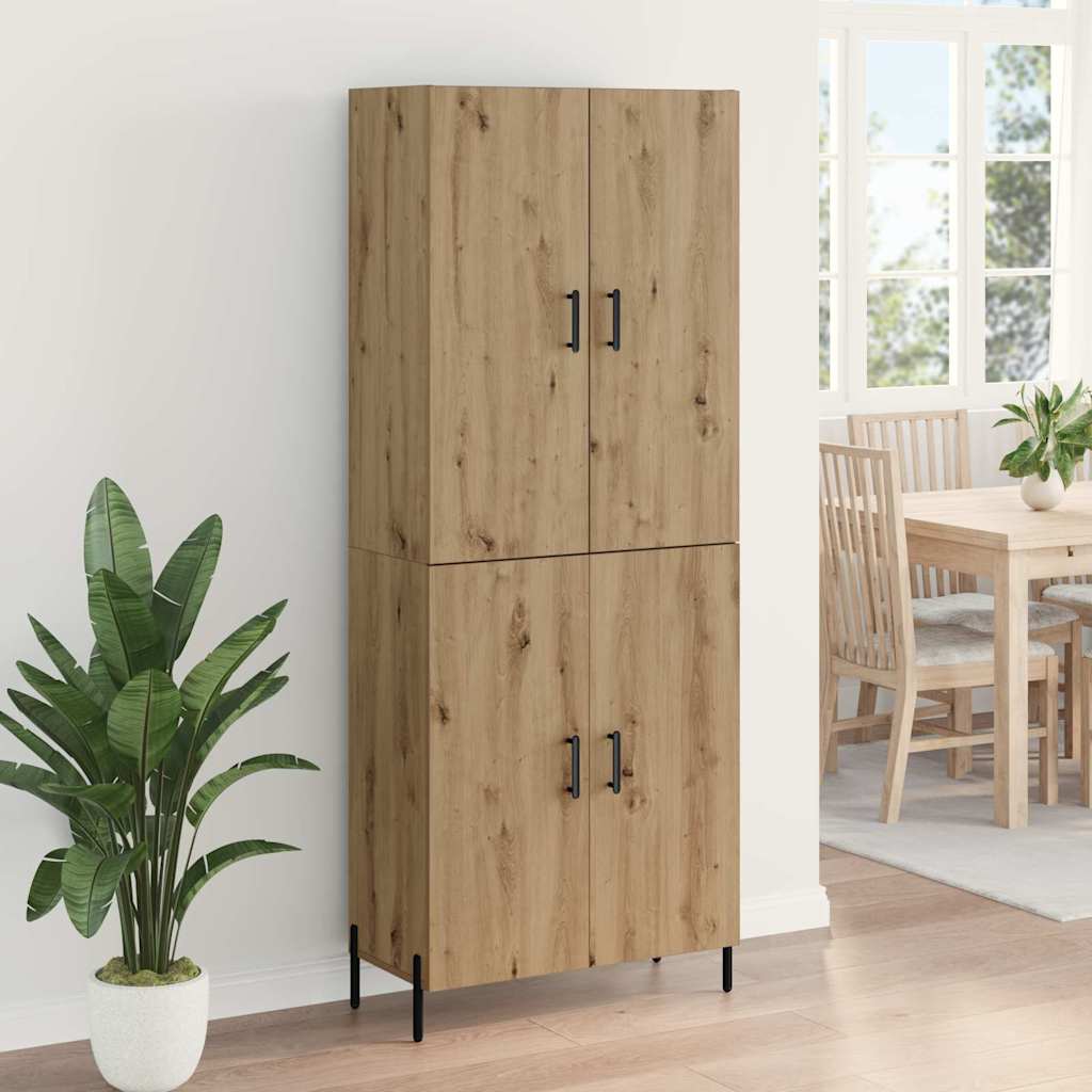 Haut Armoire Montage mural Chêne artisanal 69,5 x 34 x 180 cm - XIOS