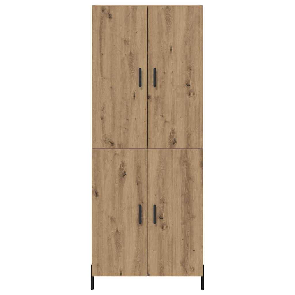 Haut Armoire Montage mural Chêne artisanal 69,5 x 34 x 180 cm - XIOS