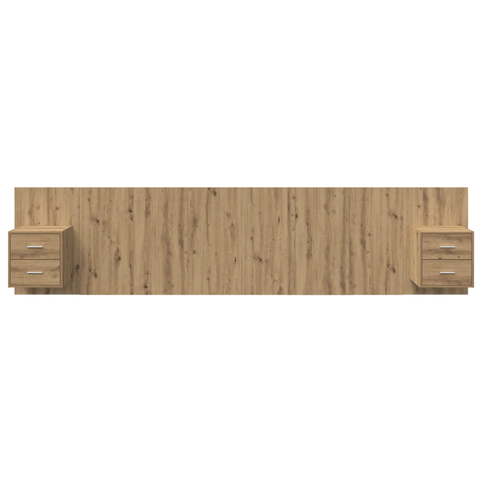 Tête de lit avec armoire avec tiroir 3 pcs Chêne artisanal - XIOS