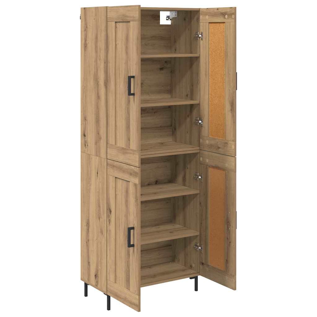 Haut Armoire Chêne artisanal 69,5 x 34 x 180 cm - XIOS