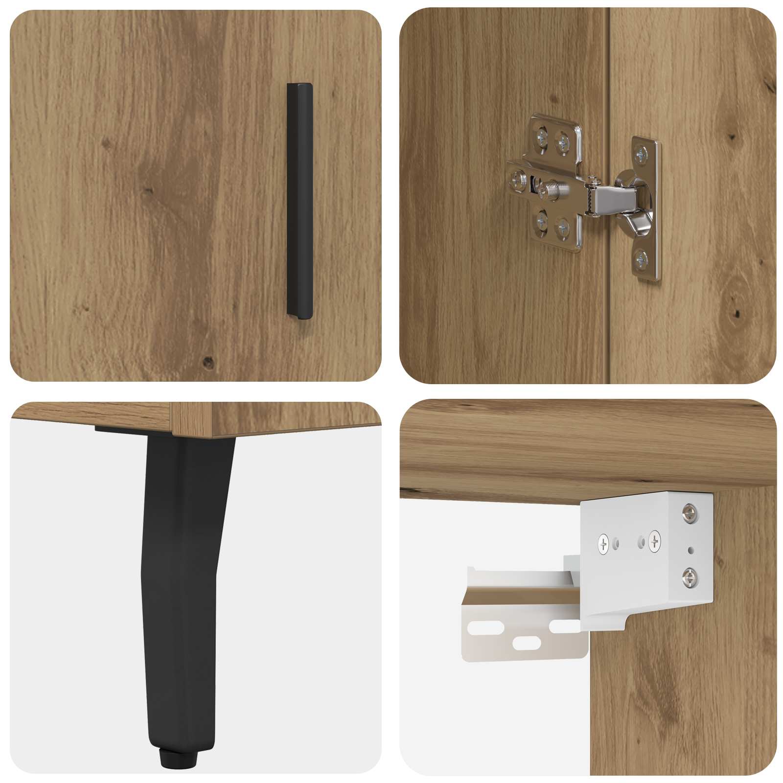 Haut Armoire Chêne artisanal 69,5 x 34 x 180 cm - XIOS