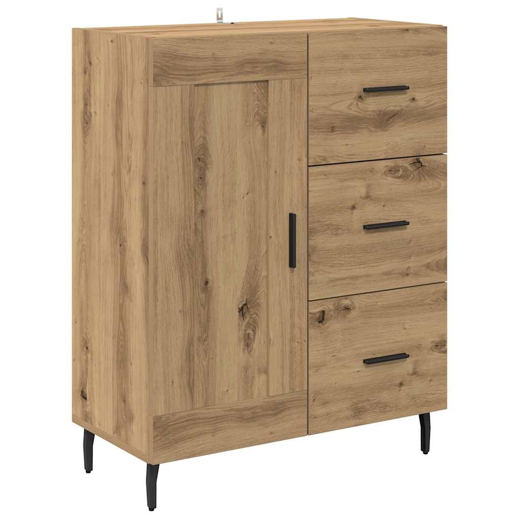 Haut Armoire avec tiroir Chêne artisanal 69,5 x 34 x 180 cm - XIOS