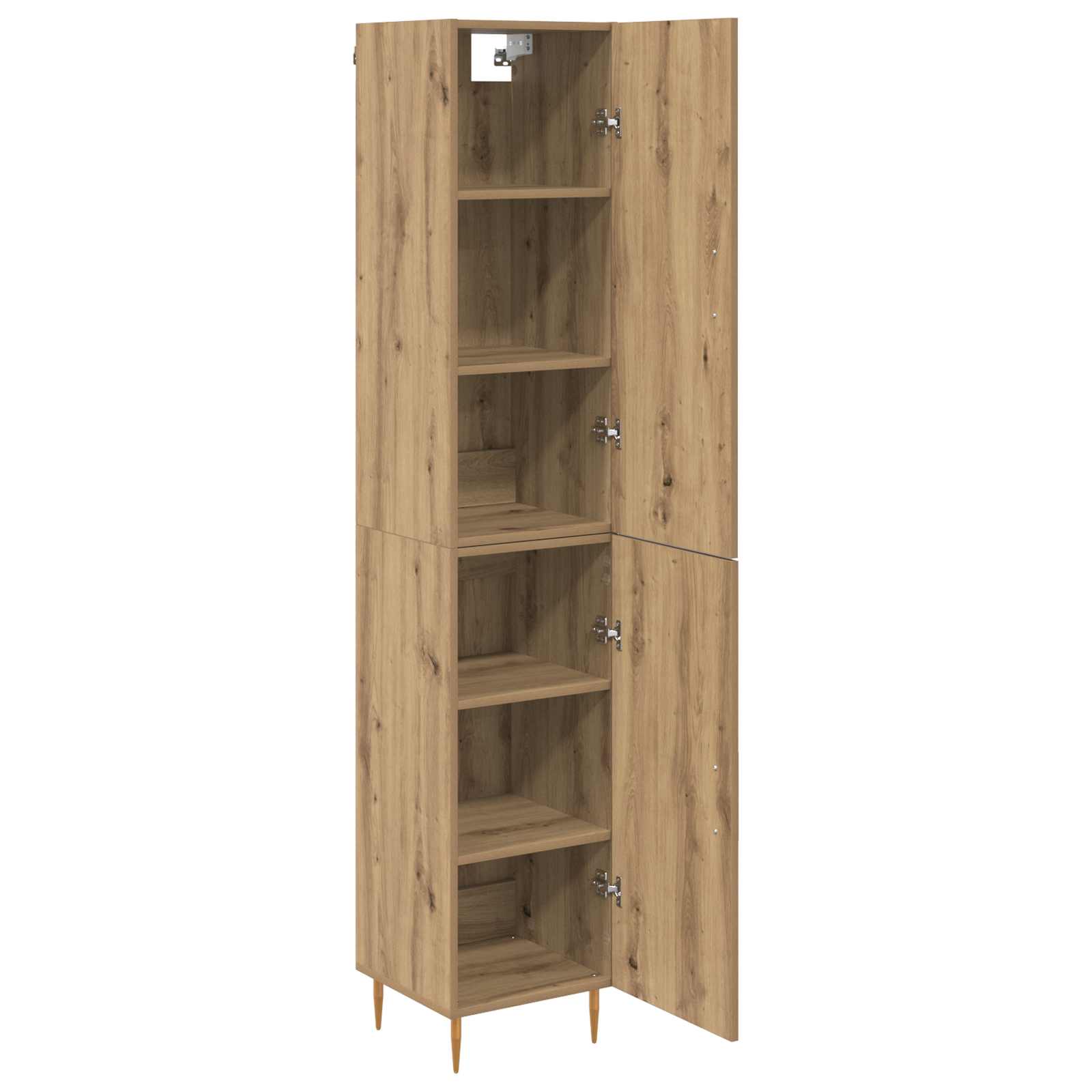 Haut Armoire 2 pcs Chêne artisanal Bois d'ingénierie - XIOS