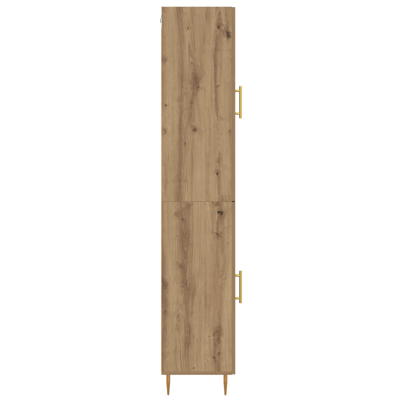 Haut Armoire 2 pcs Chêne artisanal Bois d'ingénierie - XIOS