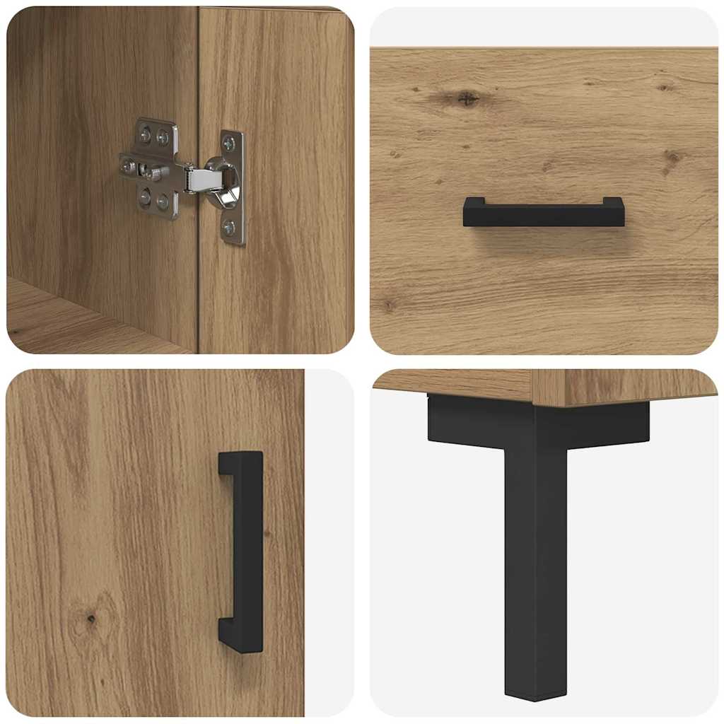 Haut Armoire Chêne artisanal 34,5 x 34 x 180 cm - XIOS