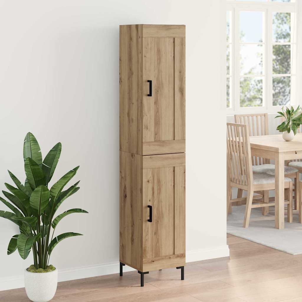 Haut Armoire Chêne artisanal 34,5 x 34 x 180 cm - XIOS